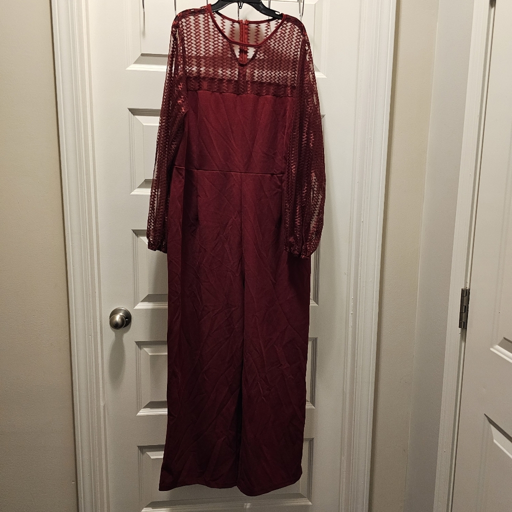 Gorgeous Rich Burgundy jumpsuit